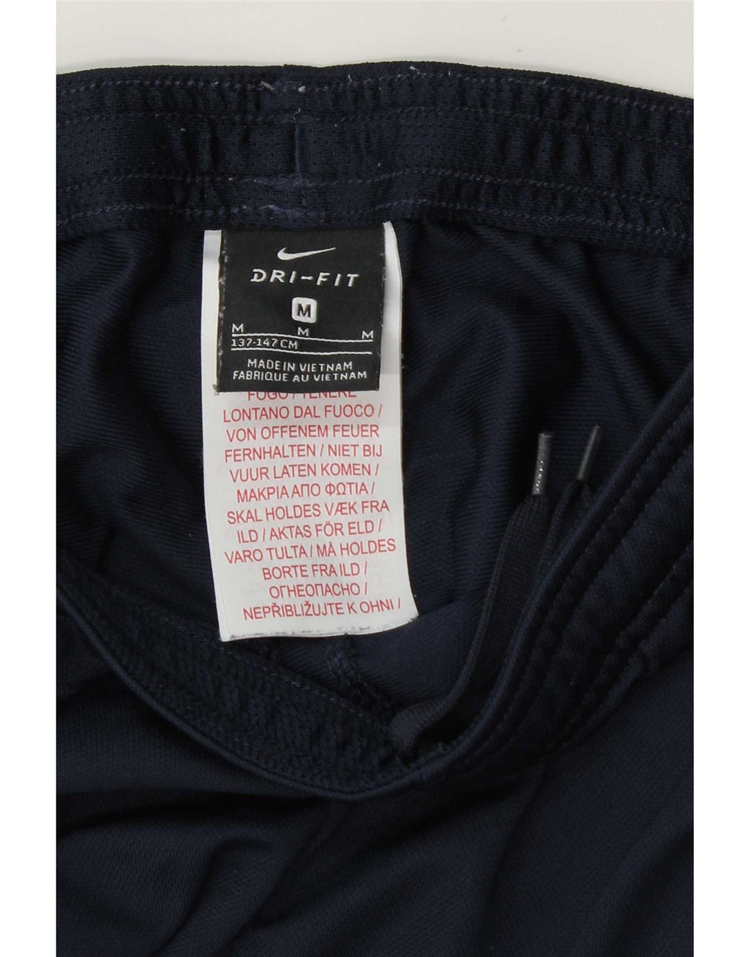 Nike drenge Dri Fit træningsdragt bukser 10-11 år medium marineblå polyester