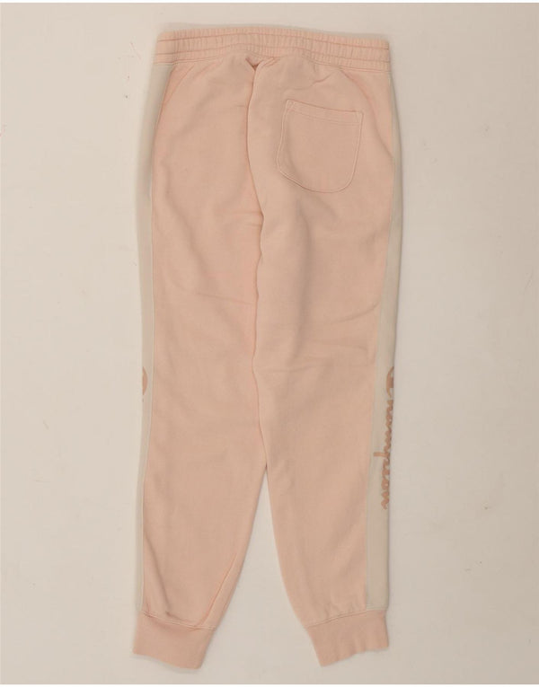 Champion Womens træningsdragt Bukser Joggers UK 12 Medium Pink Colourblock