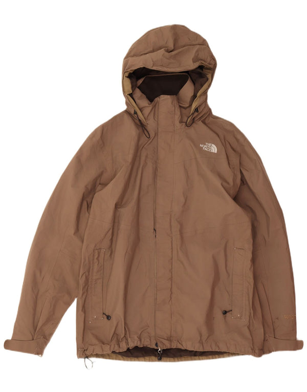 The North Face Regnjakke med hætte til mænd UK 40 Stor brun polyester