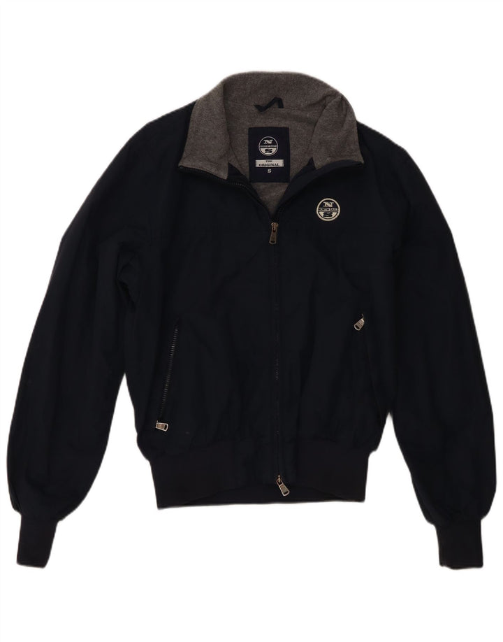 North Sails Herre Bomber Jacket UK 36 Small Navy Blue Polyamide