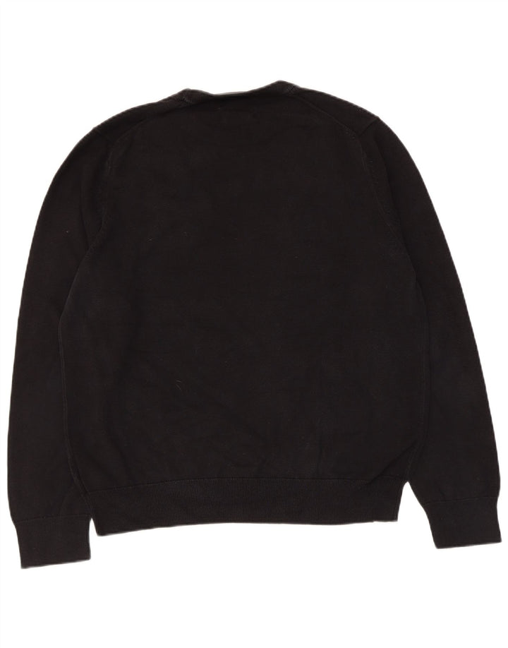 Marks & Spencer Herre sweater med rund hals, stor sort bomuld