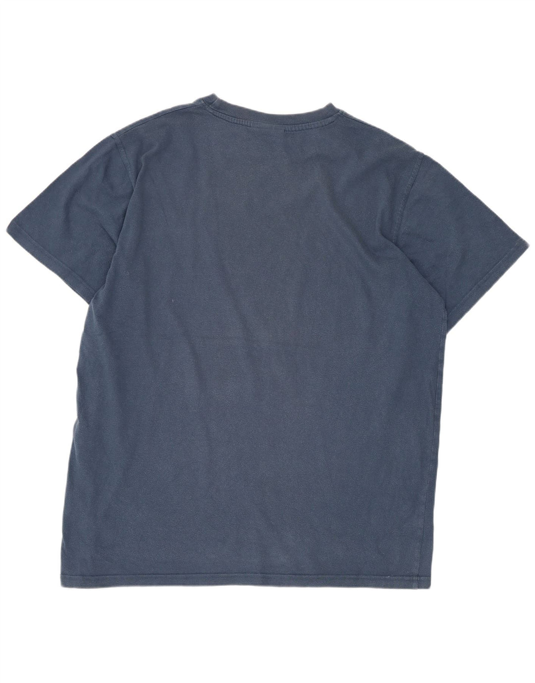 Weird Fish Herre Grafisk T-Shirt Top Stor Blå Bomuld