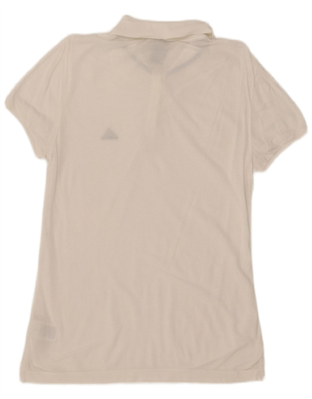 Adidas Dame Polo Shirt UK 12 Medium White Bomuld