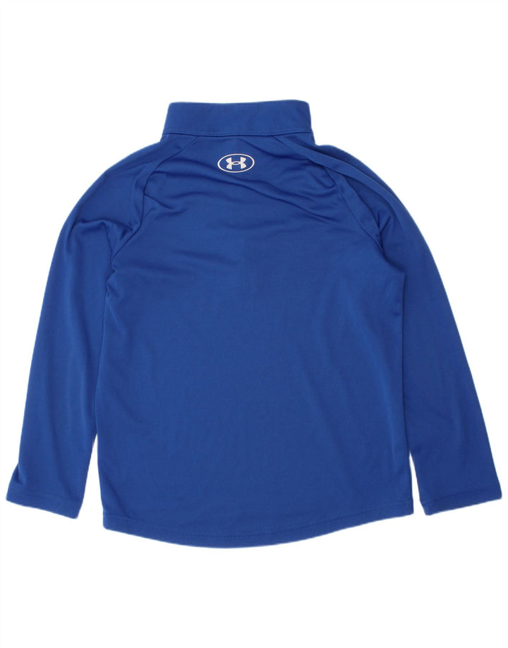 Under Armour Boys Zip Neck Pullover Træningsdragt Top 6-7 år XS Blå
