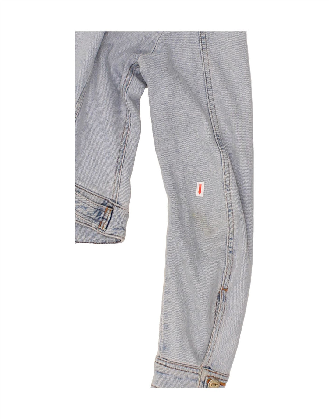 CAPPOPERA Womens Crop Denim Jacket IT 42 Medium Blue Cotton Vintage Cappopera and Second-Hand Cappopera from Messina Hembry 