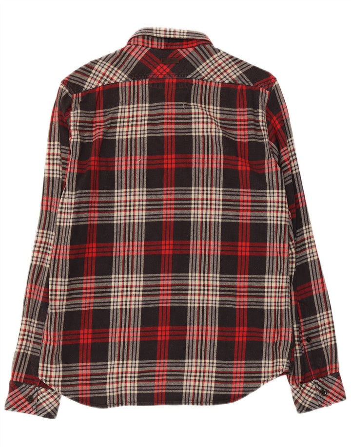 Marlboro Classics Herre Ternet Slim Fit Flanellskjorte Stor sort Ternet