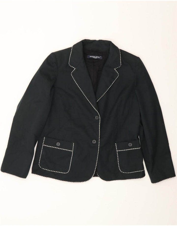 MARINA RINALDI Womens 2 Button Blazer Jacket Size 19 Small Navy Blue Vintage Marina Rinaldi and Second-Hand Marina Rinaldi from Messina Hembry 