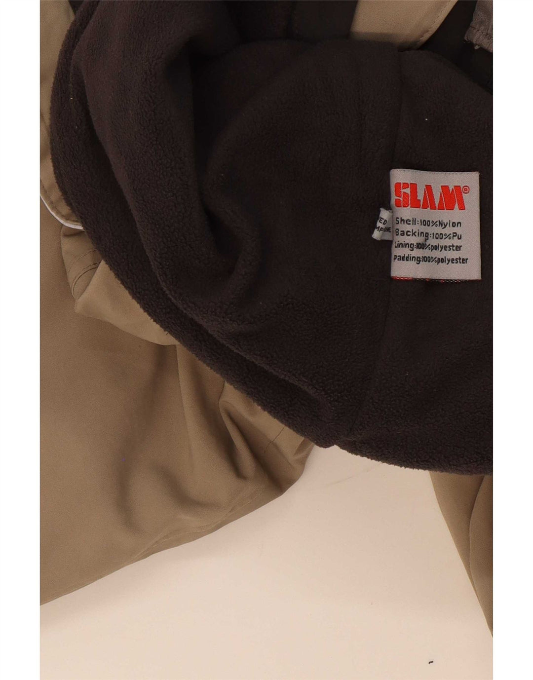 Slam Herre Bomber Jacket UK 44 2XL Beige Nylon