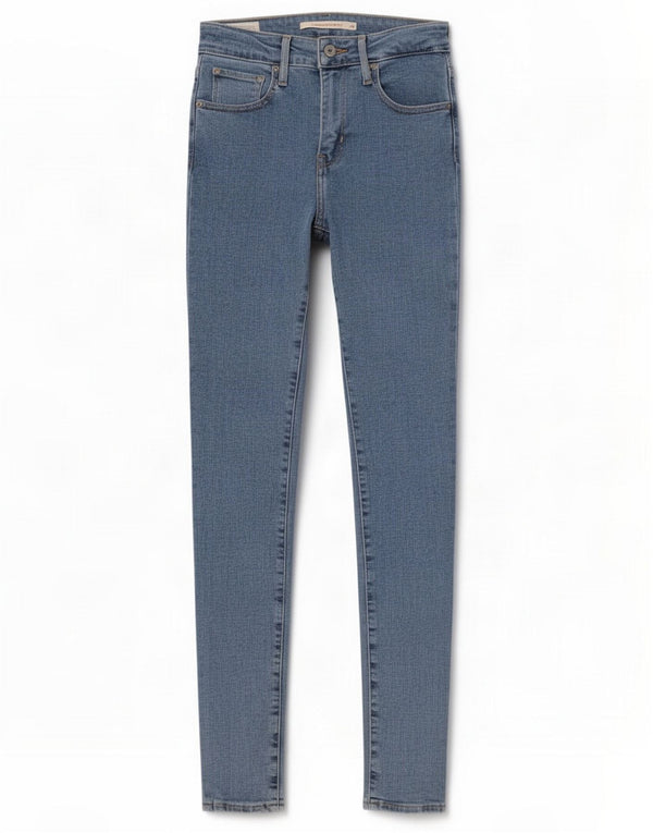 Levi's Womens 721 High Rise Skinny Jeans W25 L32 Blue Cotton
