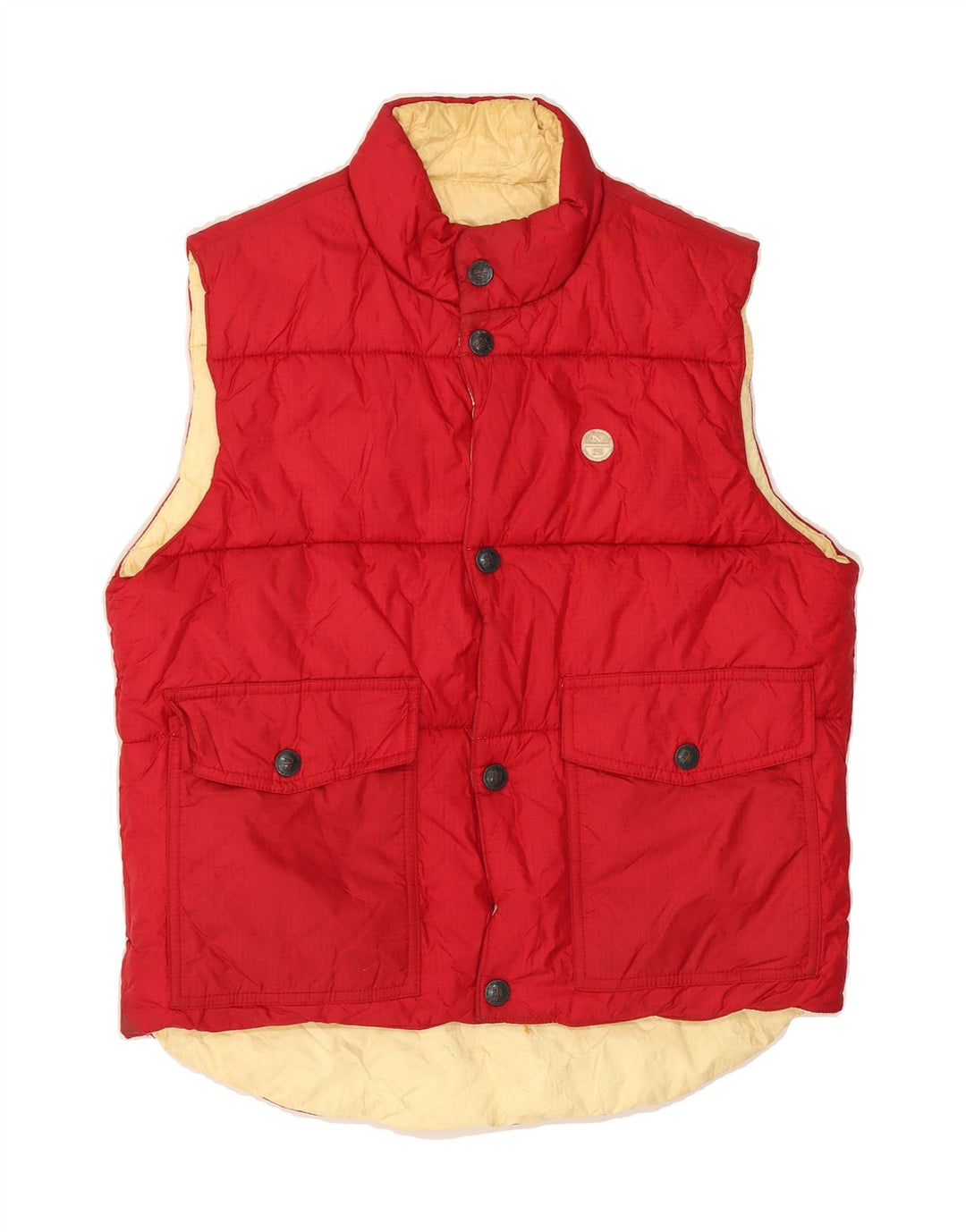 NORTH SAILS Boys Padded Gilet 13-14 Years Red Polyamide Vintage North Sails and Second-Hand North Sails from Messina Hembry 