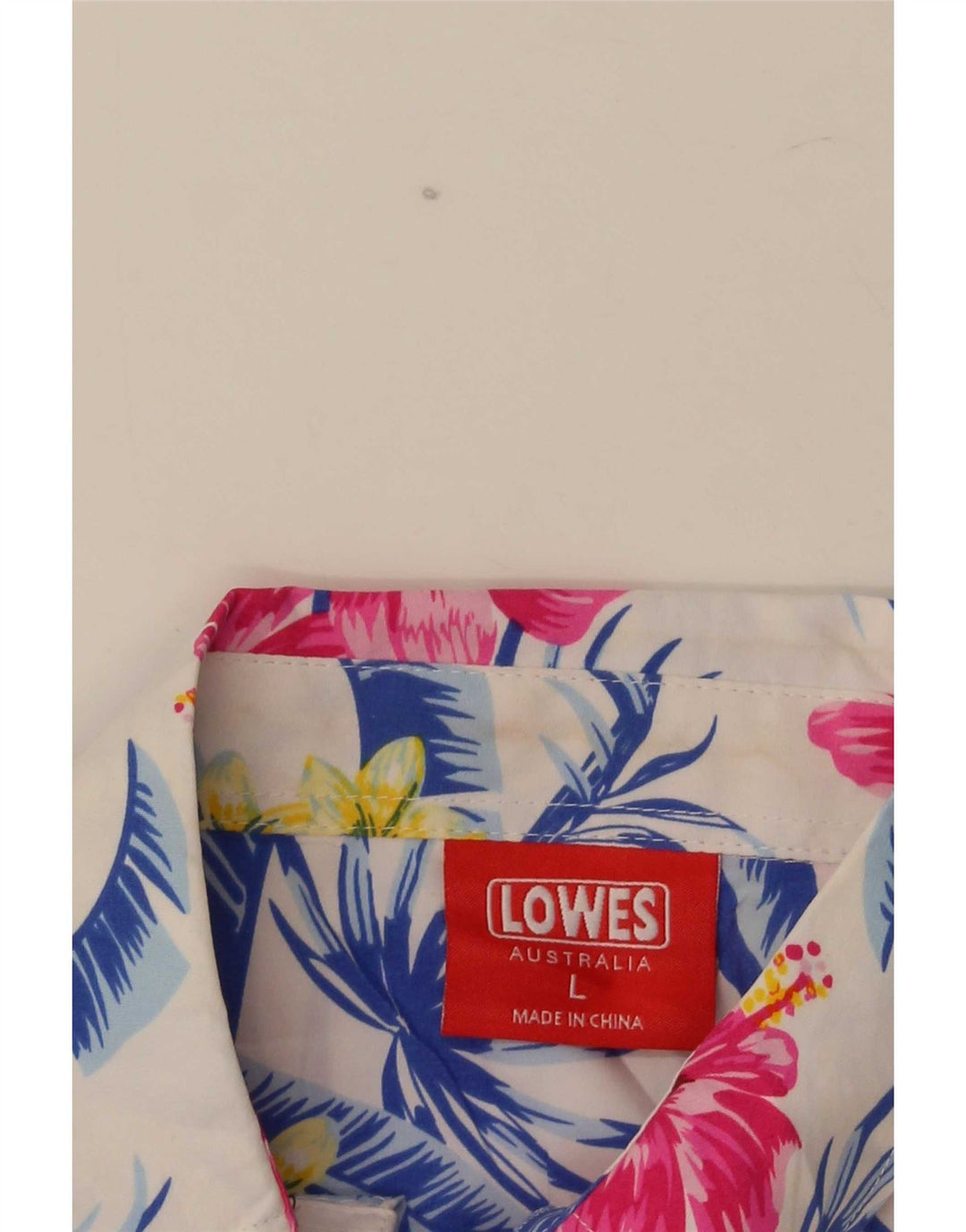 Lowes Herre Hawaii kortærmet skjorte Stor flerfarvet blomster