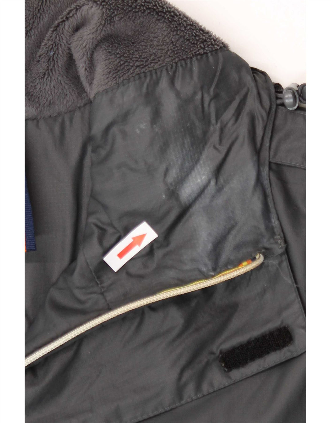 K-Way Herre Hooded Parka Jacket UK 38 Medium Grå Polyamid