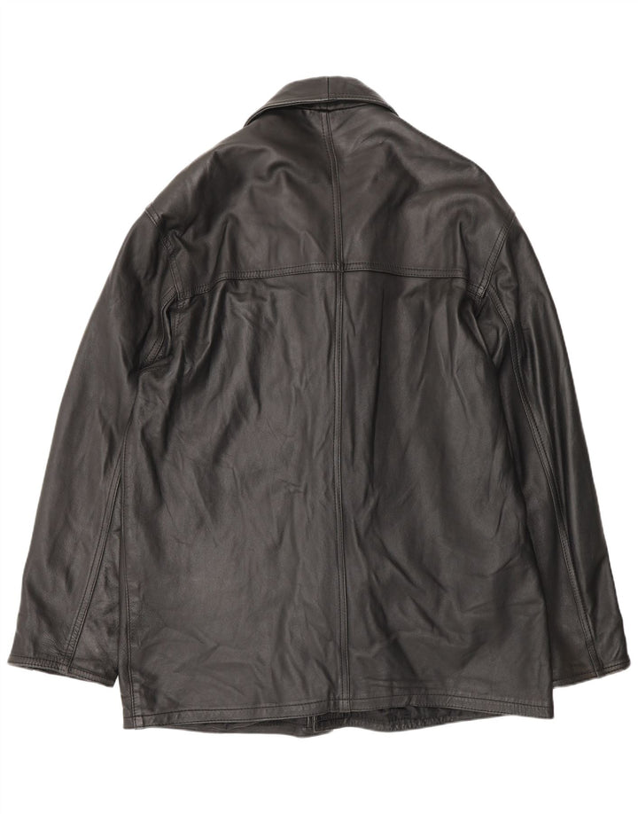 Vintage herre læderfrakke UK 42 XL Sort