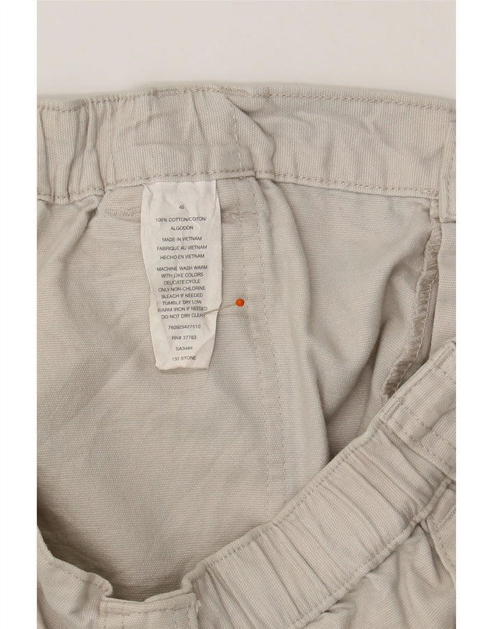SAVANE Mens Cargo Shorts W40 XL Off White Cotton Vintage Savane and Second-Hand Savane from Messina Hembry 