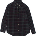 CHAPS Boys Shirt 5-6 Years Navy Blue Check Cotton | Vintage Chaps | Thrift | Second-Hand Chaps | Used Clothing | Messina Hembry 