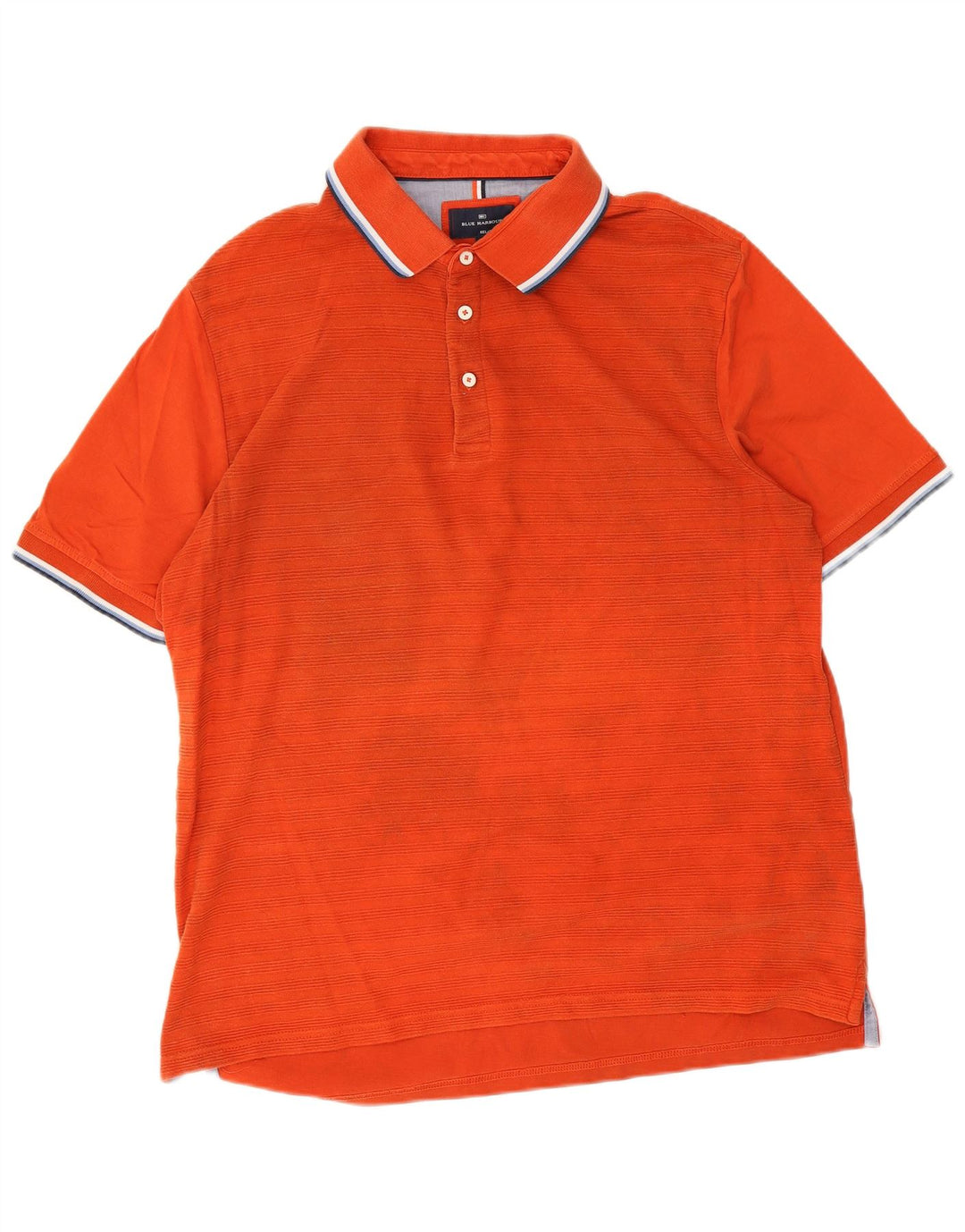 Marks & Spencer Herre Blue Harbor afslappet pasform poloskjorte stor orange