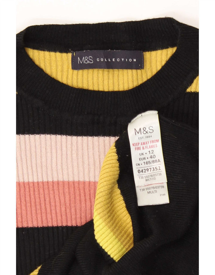 Marks & Spencer Dame sweater med rund hals DK 12 Medium Flerfarvet