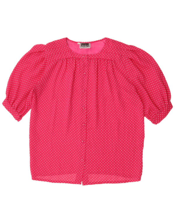 Luisa Spagnoli Dame 1/2-ærmet poloshirt IT 44 Medium Pink Polka Dot