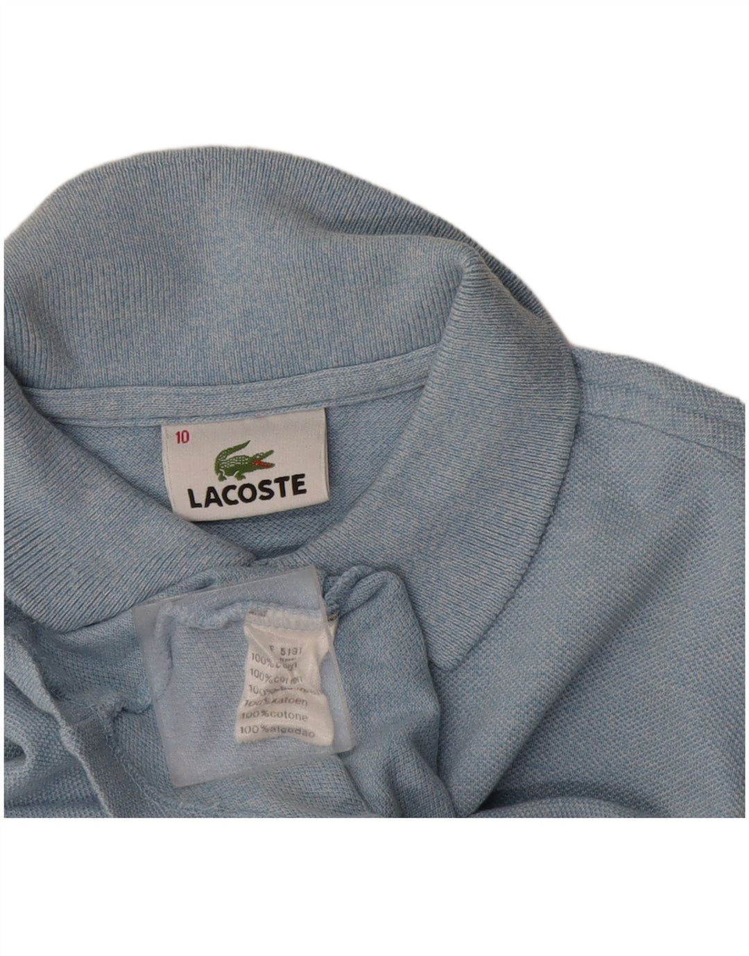 Lacoste drenge poloskjorte 9-10 år blå bomuld