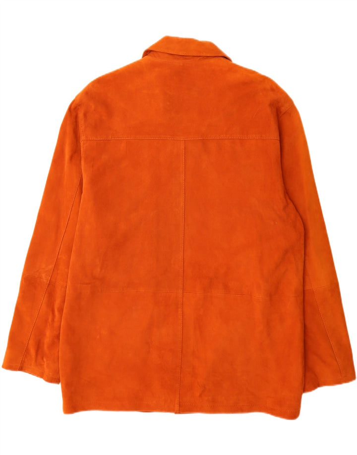 Pierre Cardin Herre ruskindsjakke IT 50 Large Orange Læder