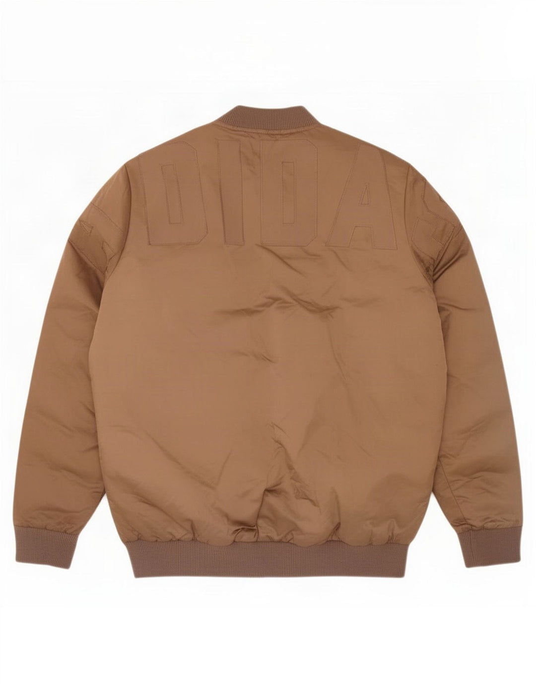 Adidas Dame Grafisk Oversized Polstret Jakke UK 10 Small Brown Polyester