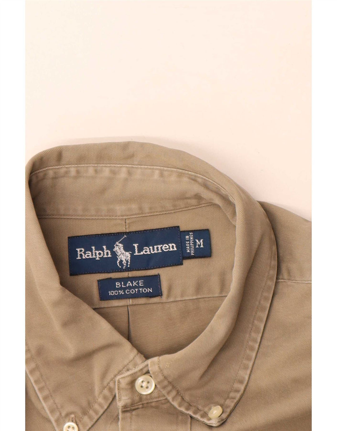 Ralph Lauren Herre Blake Loose Fit skjorte Medium Beige Bomuld
