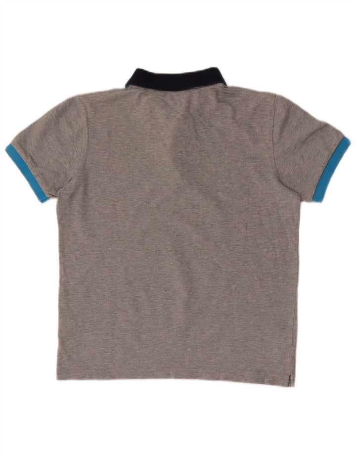 Sun68 Herre poloshirt Lille grå Colourblock Bomuld