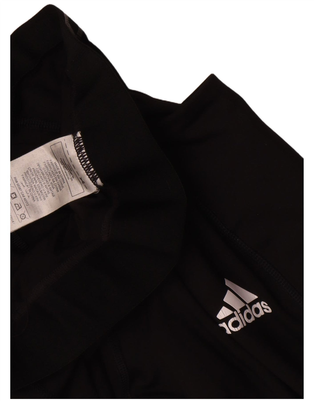 Adidas Graphic Leggings til kvinder UK 8 Small Black Polyester