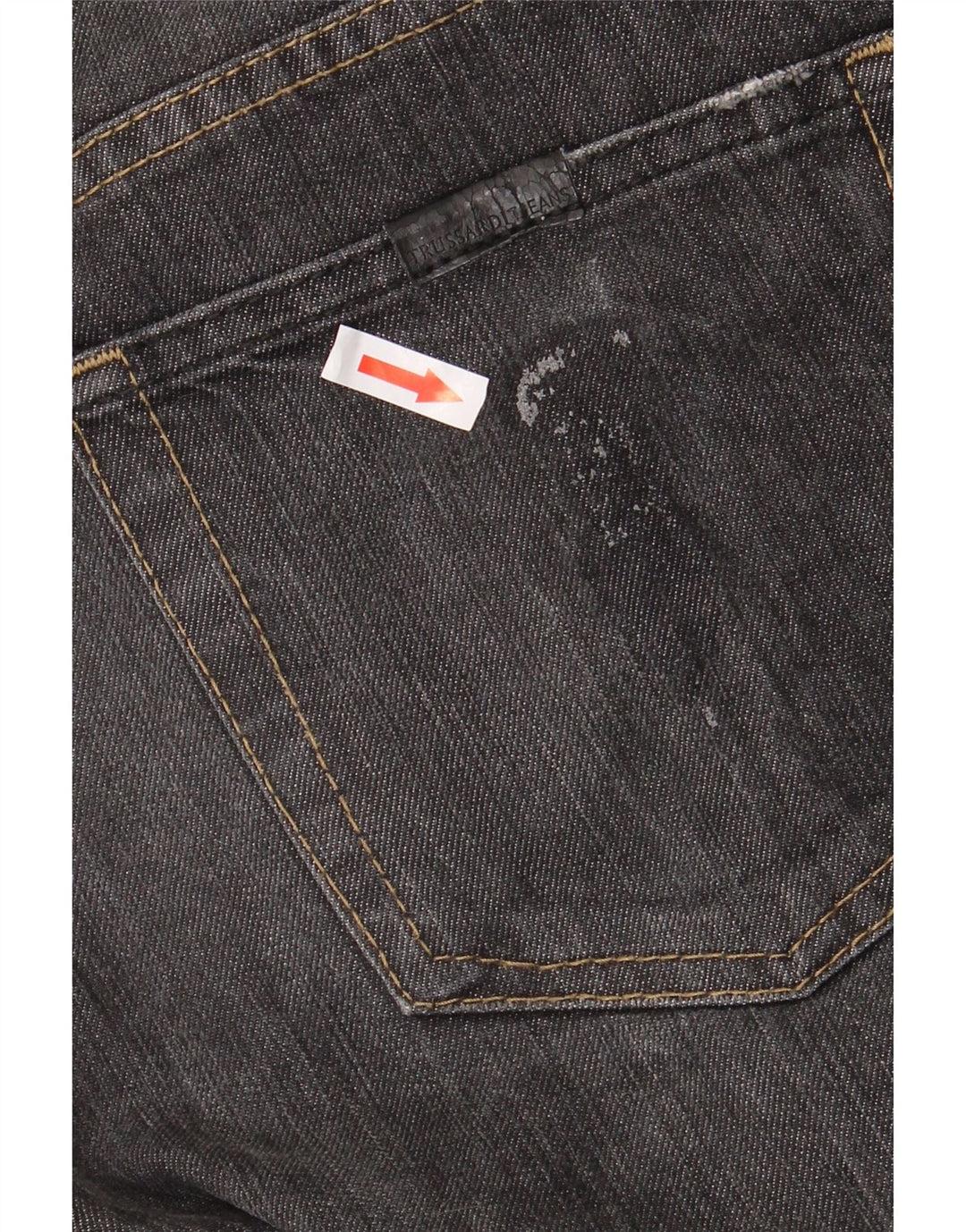Trussardi Straight Jeans til mænd W36 L30 Sort bomuld
