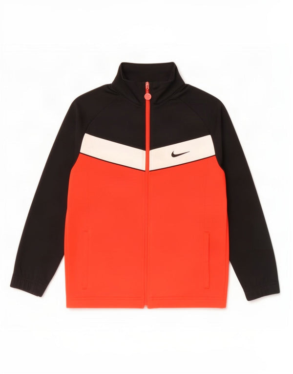 Nike drenge træningsdragt topjakke 12-13 år Stor sort farveblok