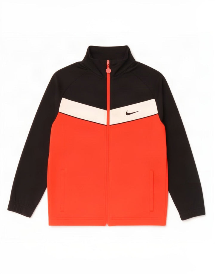 Nike drenge træningsdragt topjakke 12-13 år Stor sort farveblok
