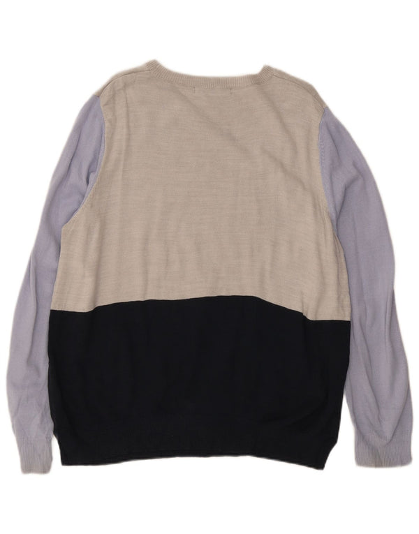 Marks & Spencer Herre Boat Neck Jumper Sweater XS Flerfarvet Colourblock
