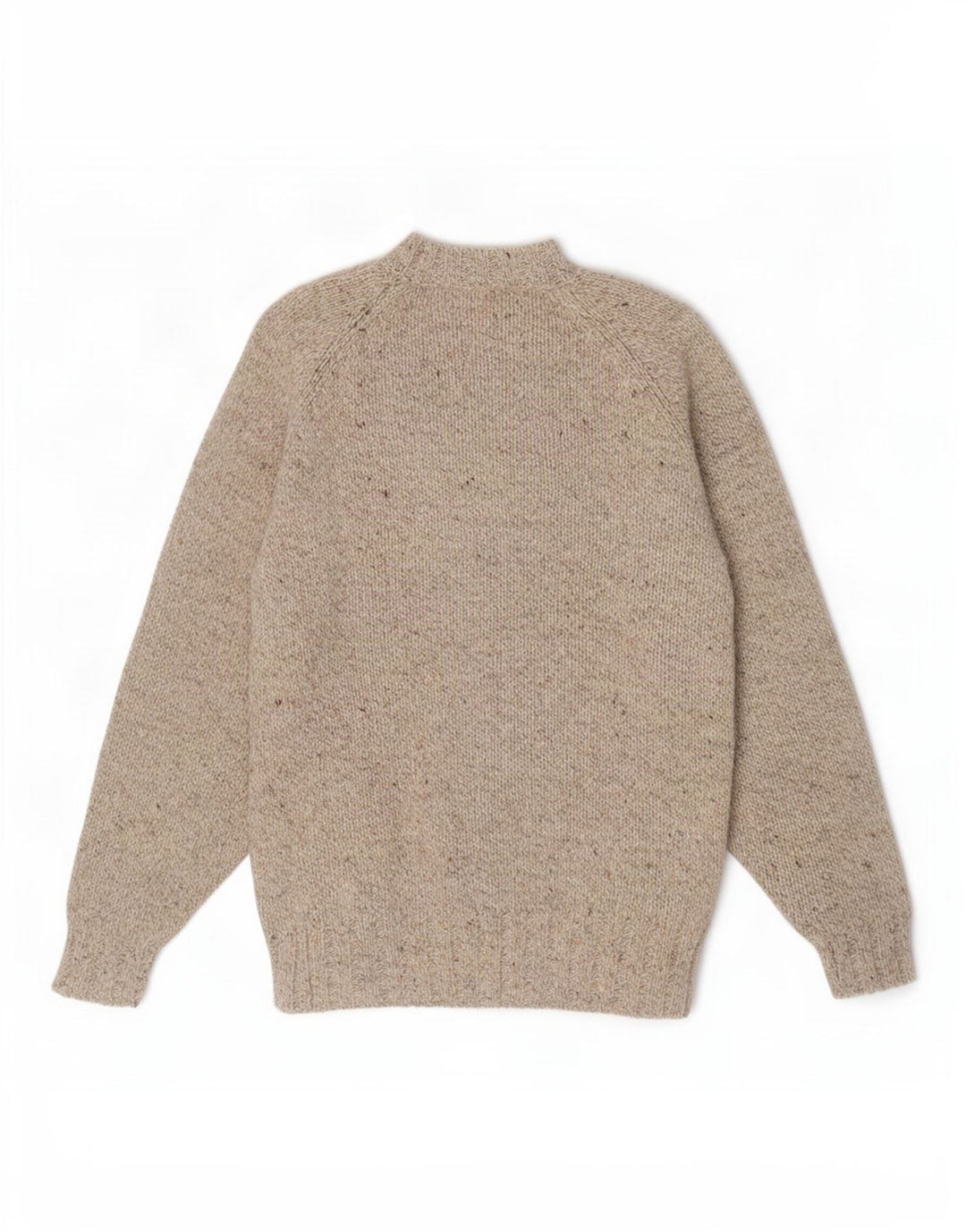 Enara Maglie Herre Boat Neck Jumper Sweater Medium Beige Flecked Wool