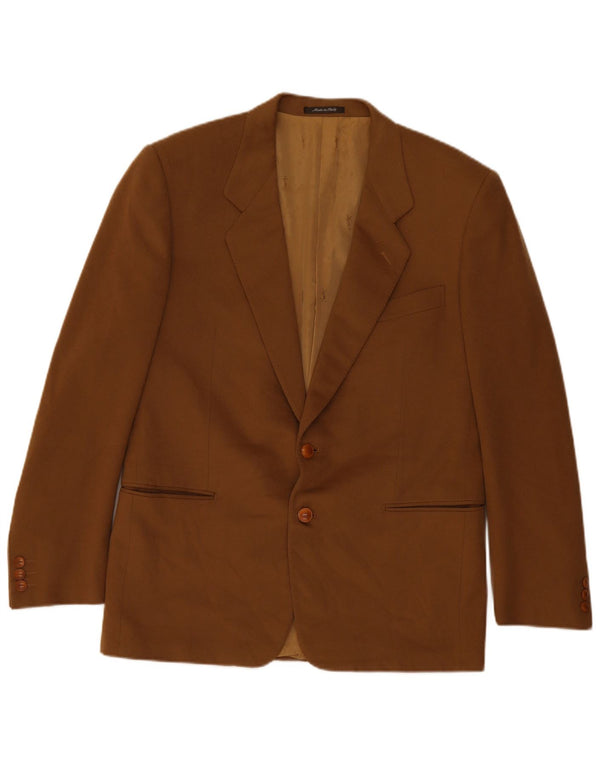 YVES SAINT LAURENT Herre 2-knaps blazerjakke IT 52 XL Brun Uld