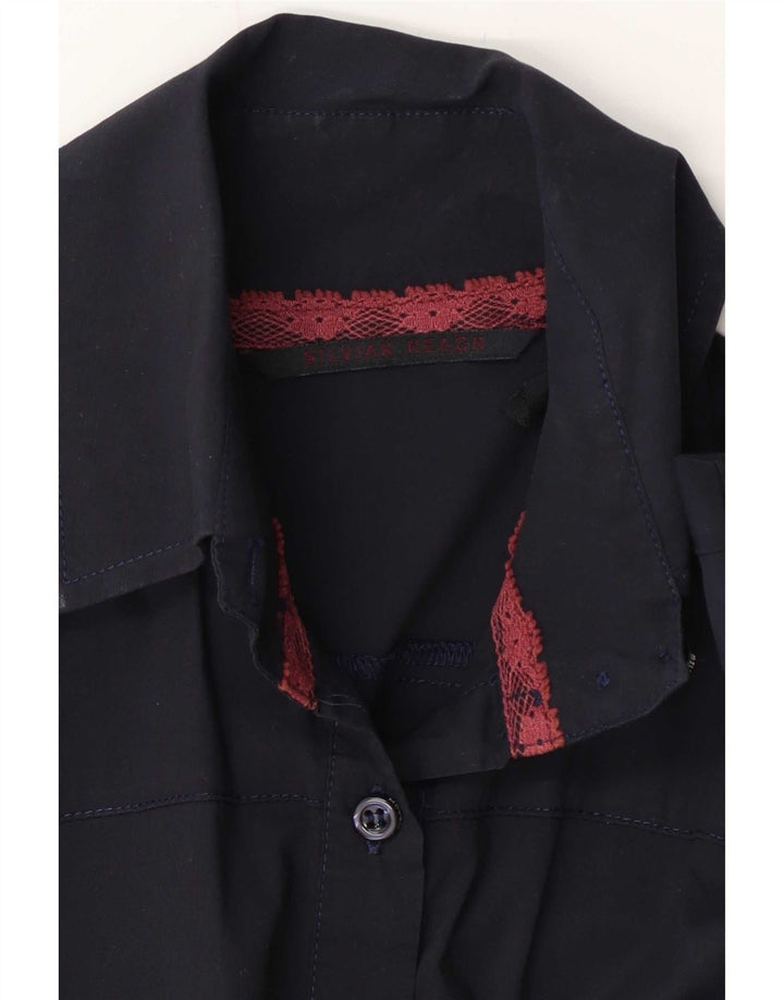 Silvian Heach Dameskjorte UK 12 Medium Navy Blue