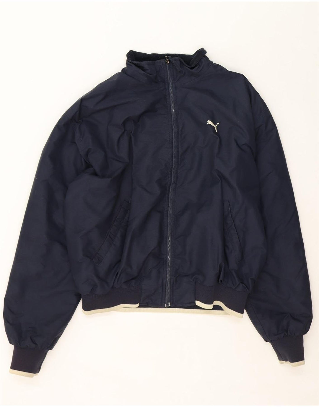 Puma Herre grafisk bomberjakke UK 42 XL Navy Blue Colourblock