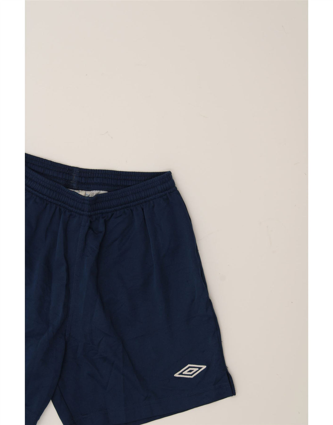 UMBRO Boys Sport Shorts 7-8 Years Large  Navy Blue Polyester Vintage Umbro and Second-Hand Umbro from Messina Hembry 