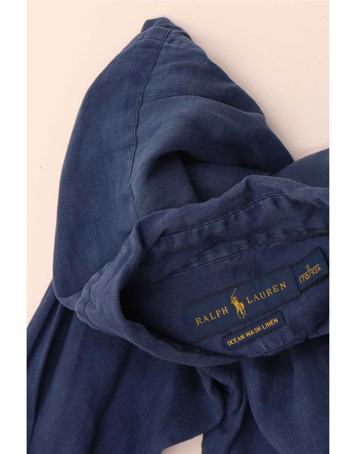 Ralph Lauren herreskjorte lille marineblå linned