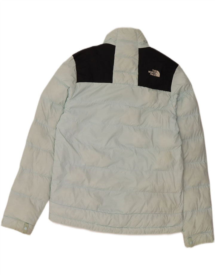 THE NORTH FACE Dame grafisk polstret jakke UK 14 Medium Blue Colourblock