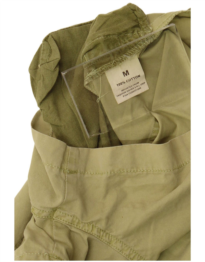 VINTAGE Damebukser Shorts Medium W34 Grøn bomuld