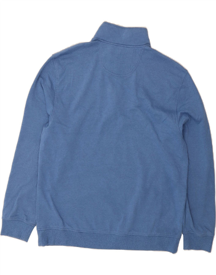 IZOD Mens Zip Neck Sweatshirt Jumper Large Blue Polyester Vintage Izod and Second-Hand Izod from Messina Hembry 
