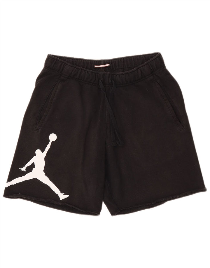 JORDAN Grafiske sportsshorts til mænd Små sorte bomuld