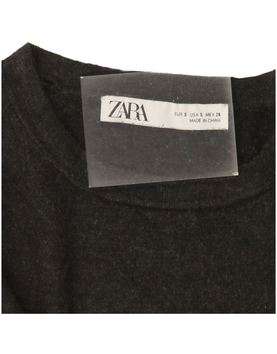 Zara Dame Boat Neck Jumper Sweater UK 10 Small Grey