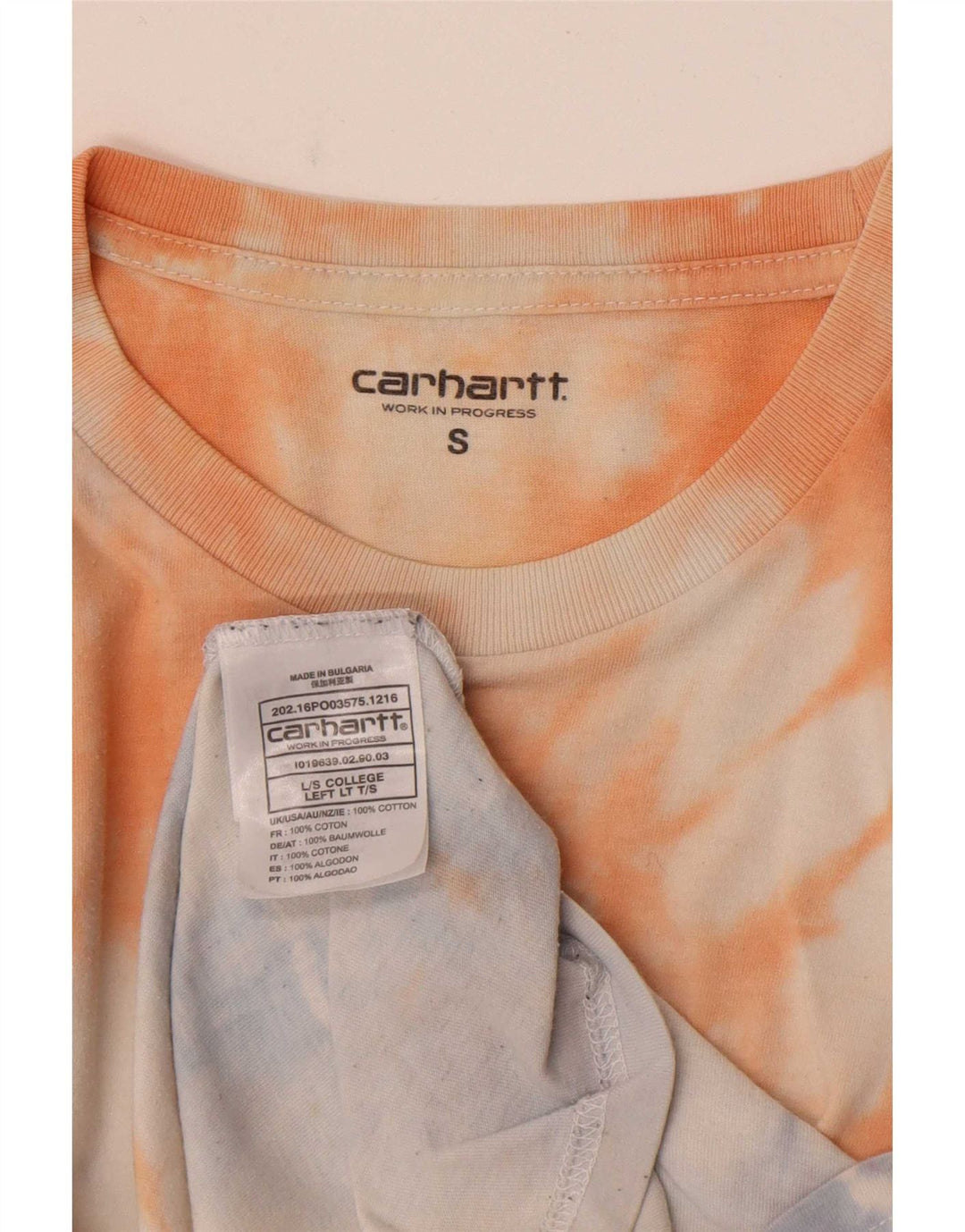 Carhartt Herre Grafisk Top Langærmet Lille Flerfarvet Tie Dye Bomuld