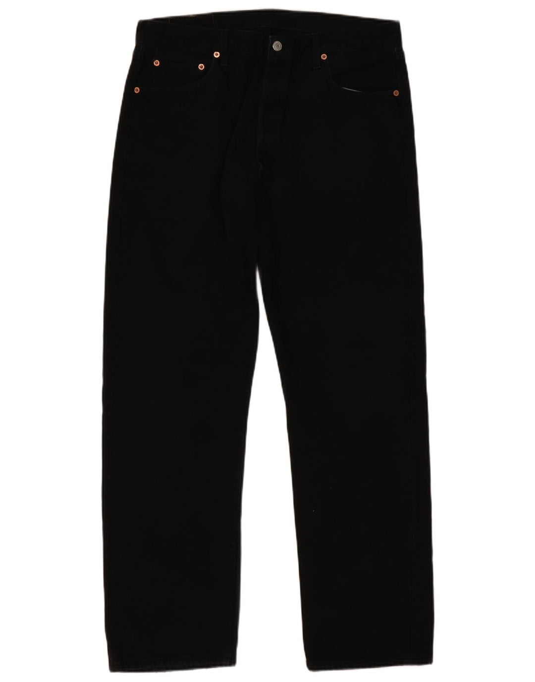 Levi's Herre 501 Straight Jeans W36 L32 Sort