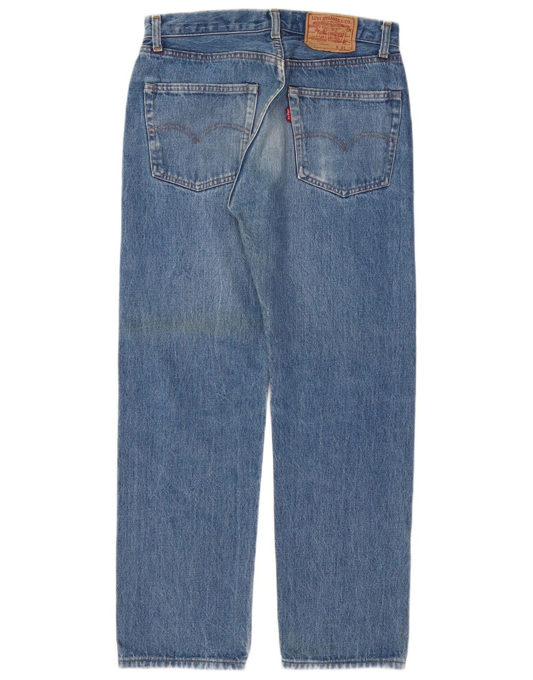 Levi's Herre 501 Straight Jeans W32 L28 Blå Bomuld