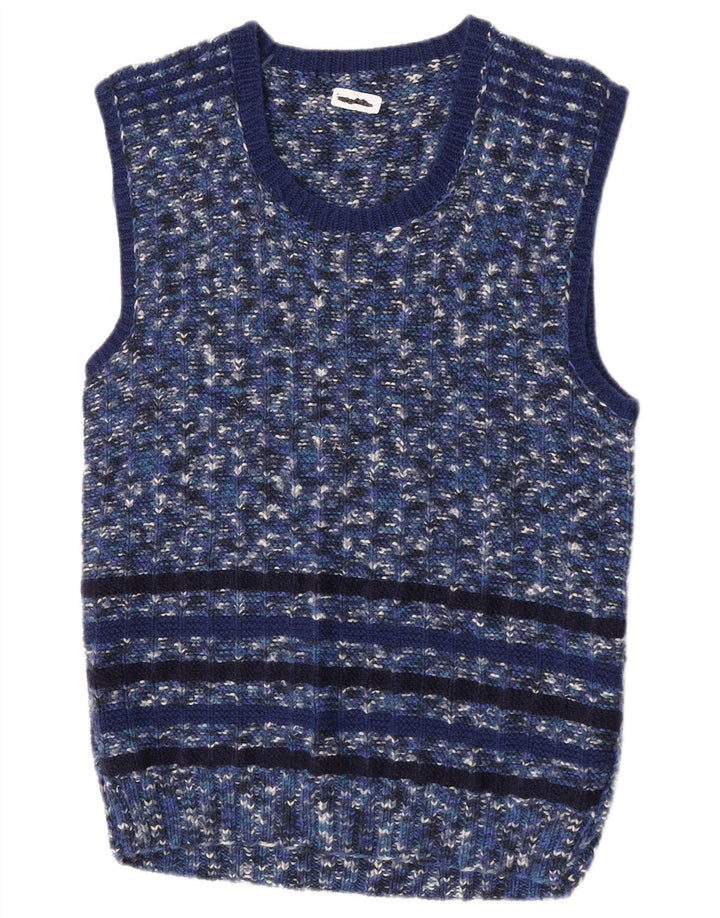 Vintage herrevest tanktop lille blå flækket