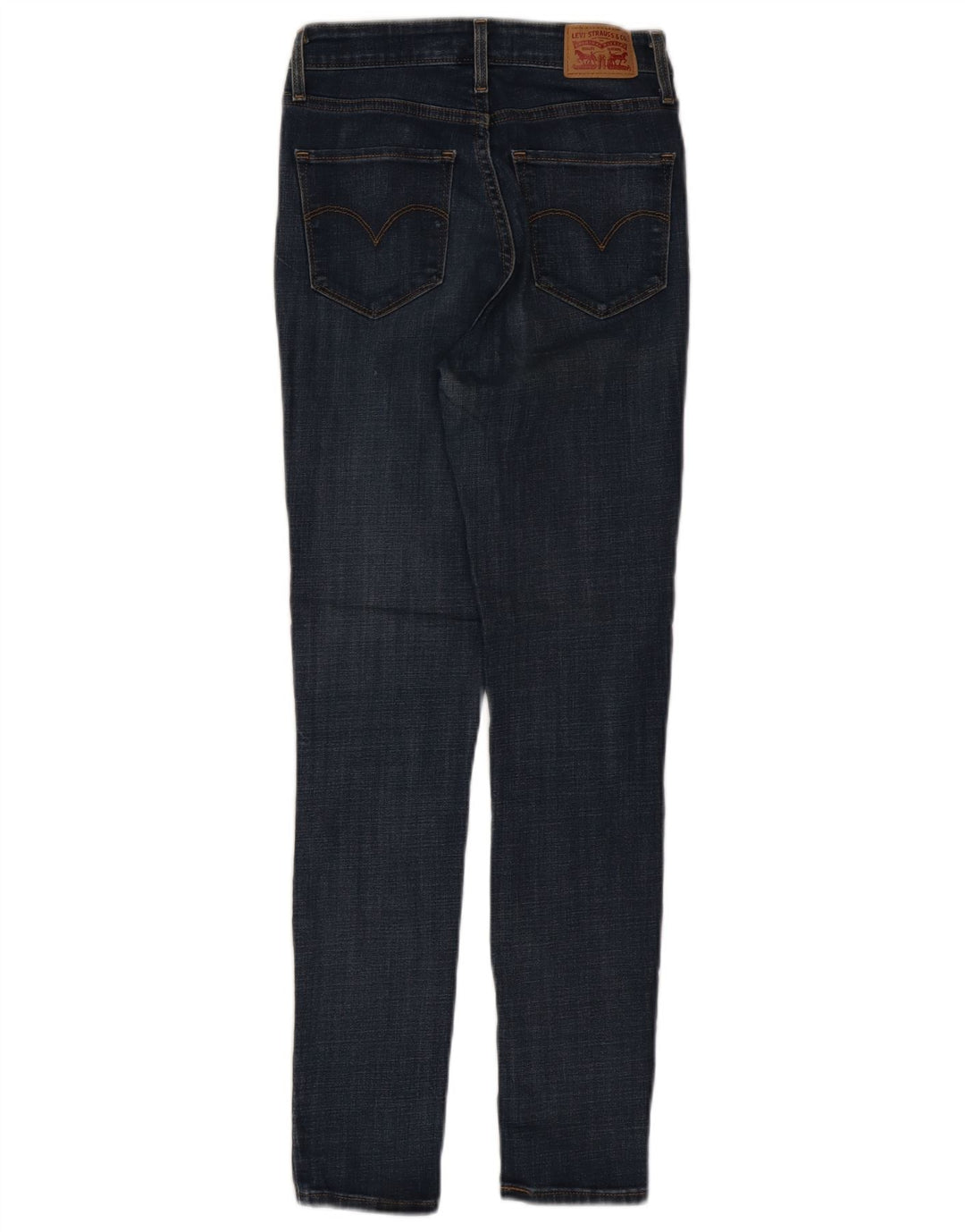 LEVI'S Dame 721 Skinny Jeans med høj talje W28 L29 Marineblå