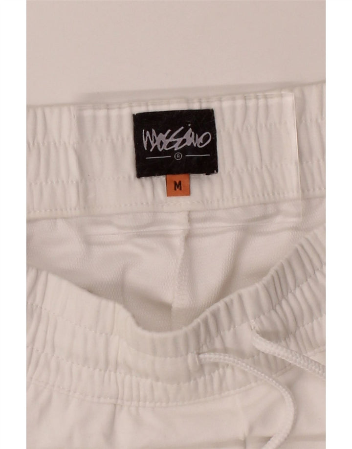 MOSSIMO Mens Graphic Tracksuit Trousers Medium  White Colourblock Vintage Mossimo and Second-Hand Mossimo from Messina Hembry 