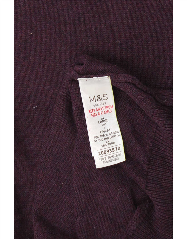 Marks & Spencer Herrevest Tank Top Stor Bourgogne Bomuld